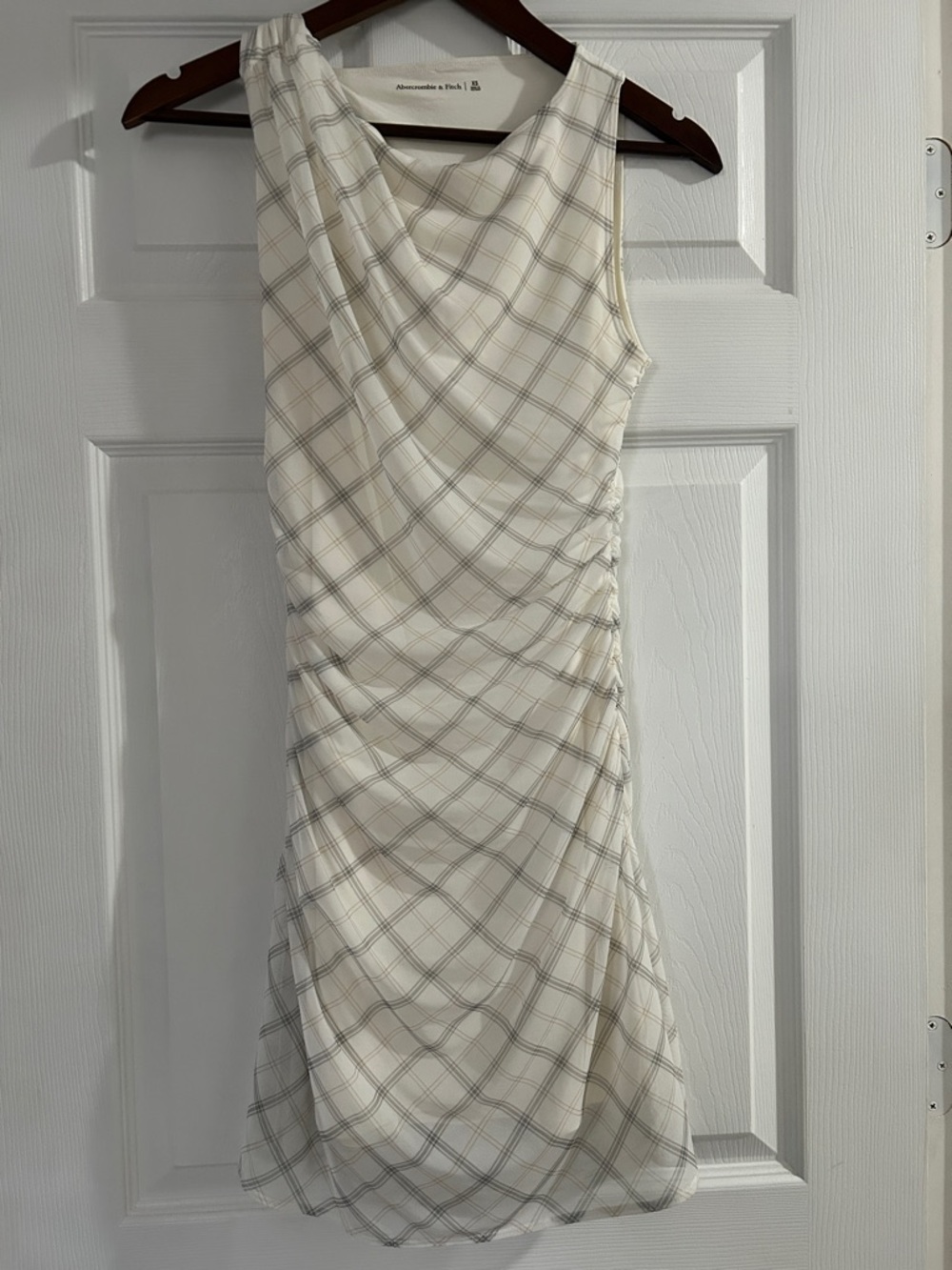 Abercrombie & Fitch Ivory Plaid Dress